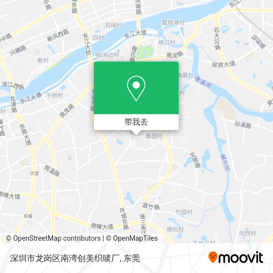 深圳市龙岗区南湾创美织唛厂地图