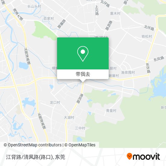 江背路/清凤路(路口)地图