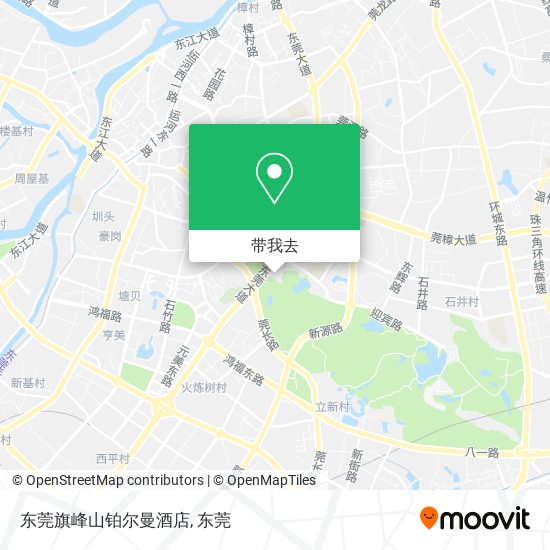 东莞旗峰山铂尔曼酒店地图