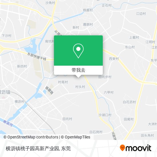 横沥镇桃子园高新产业园地图