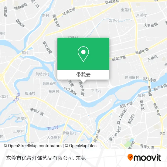 东莞市亿富灯饰艺品有限公司地图
