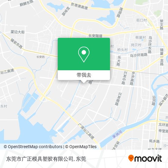 东莞市广正模具塑胶有限公司地图