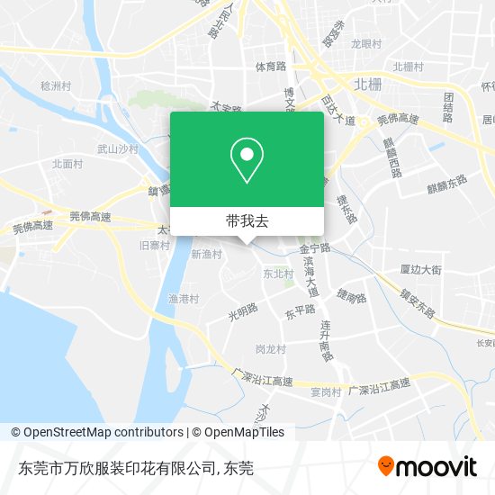 东莞市万欣服装印花有限公司地图