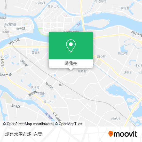 塘角水围市场地图