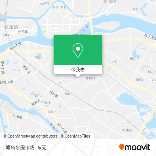 塘角水围市场地图