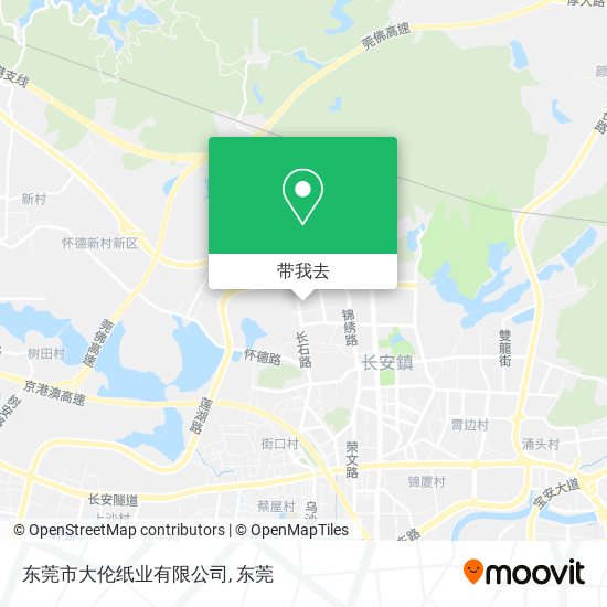 东莞市大伦纸业有限公司地图
