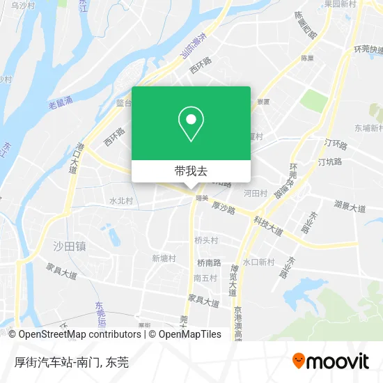厚街汽车站-南门地图