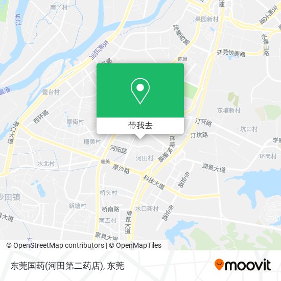 东莞国药(河田第二药店)地图