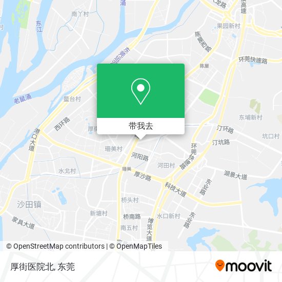 厚街医院北地图