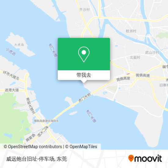威远炮台旧址-停车场地图