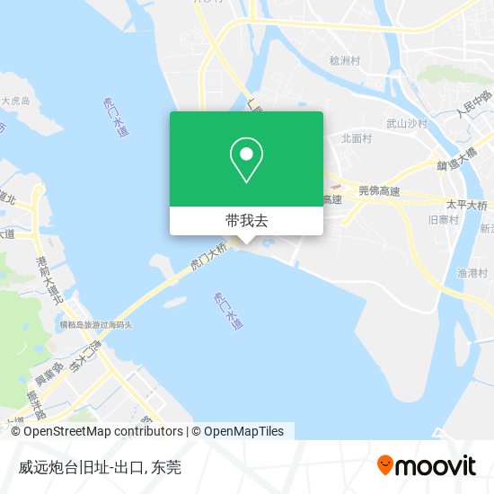 威远炮台旧址-出口地图