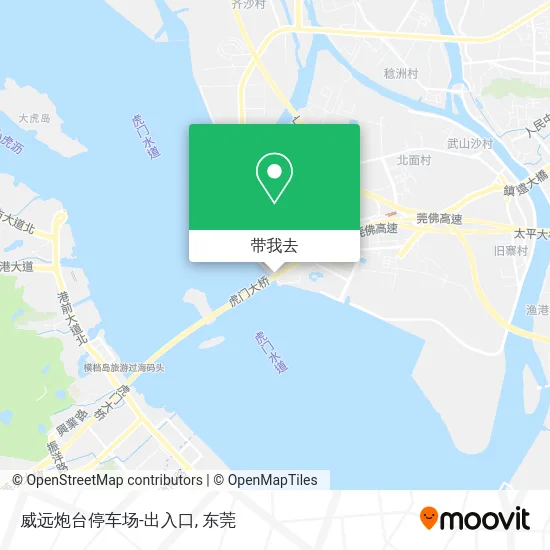 威远炮台停车场-出入口地图