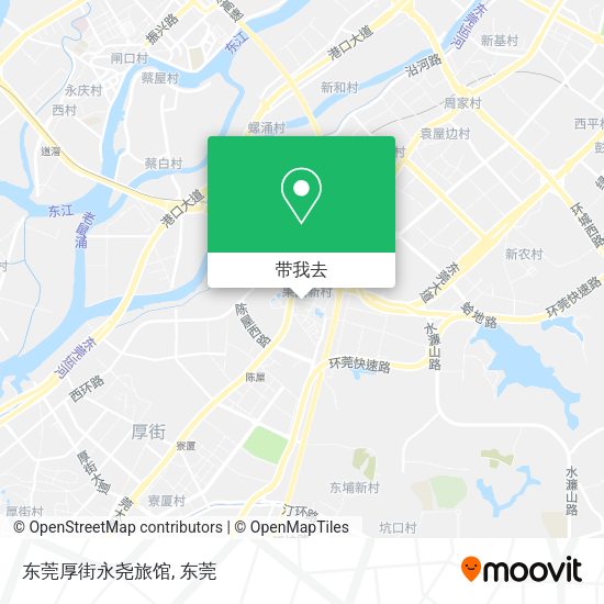 东莞厚街永尧旅馆地图