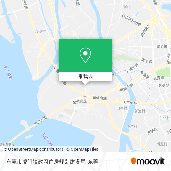 东莞市虎门镇政府住房规划建设局地图