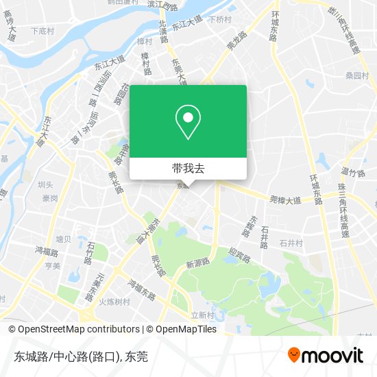 东城路/中心路(路口)地图