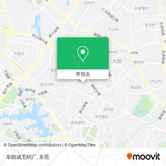 东朗成毛织厂地图