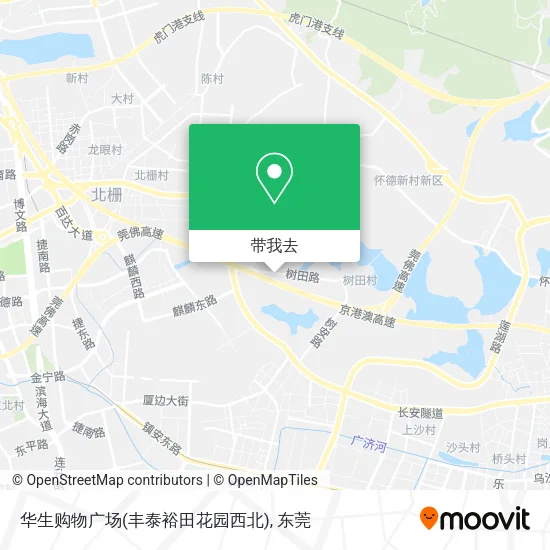 华生购物广场(丰泰裕田花园西北)地图