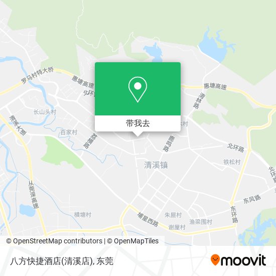 八方快捷酒店(清溪店)地图