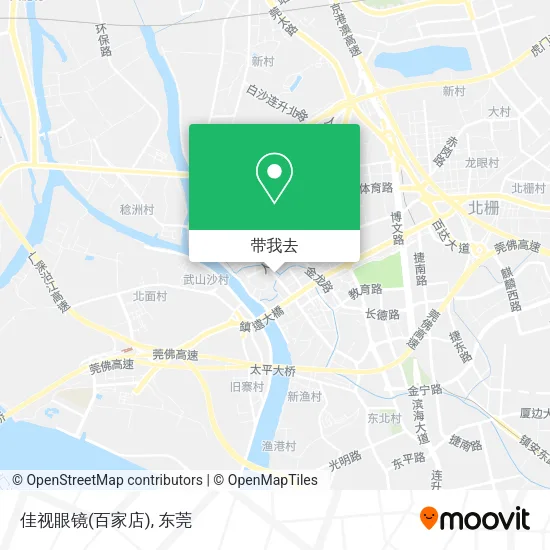 佳视眼镜(百家店)地图