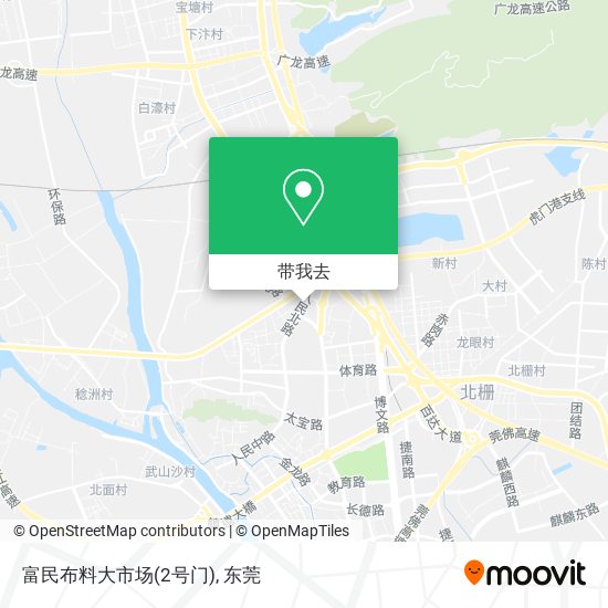富民布料大市场(2号门)地图
