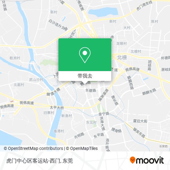虎门中心区客运站-西门地图