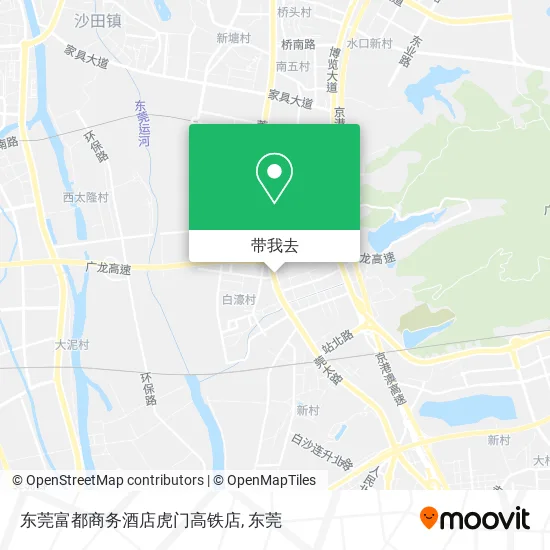 东莞富都商务酒店虎门高铁店地图