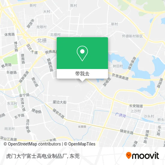 虎门大宁富士高电业制品厂地图