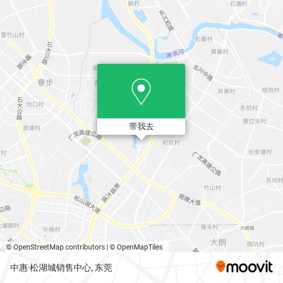中惠·松湖城销售中心地图