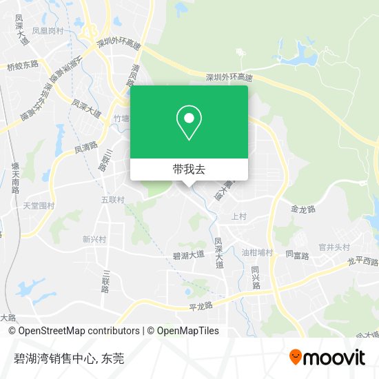 碧湖湾销售中心地图
