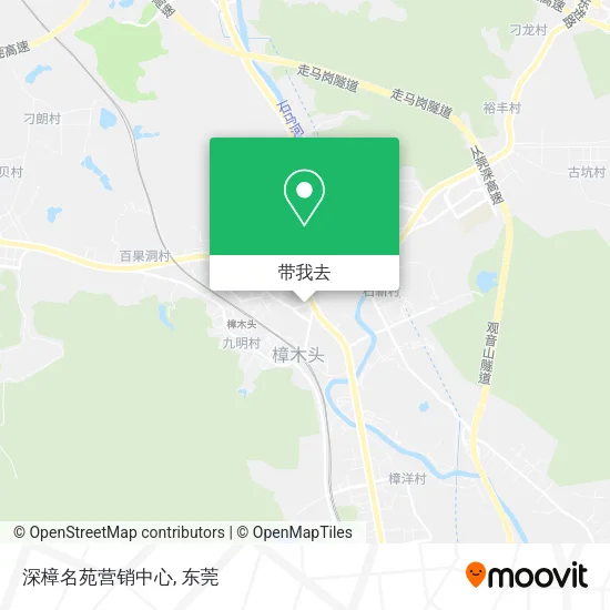深樟名苑营销中心地图