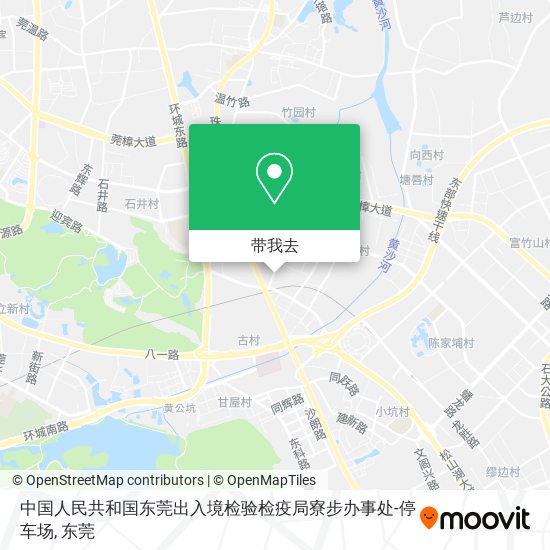 中国人民共和国东莞出入境检验检疫局寮步办事处-停车场地图