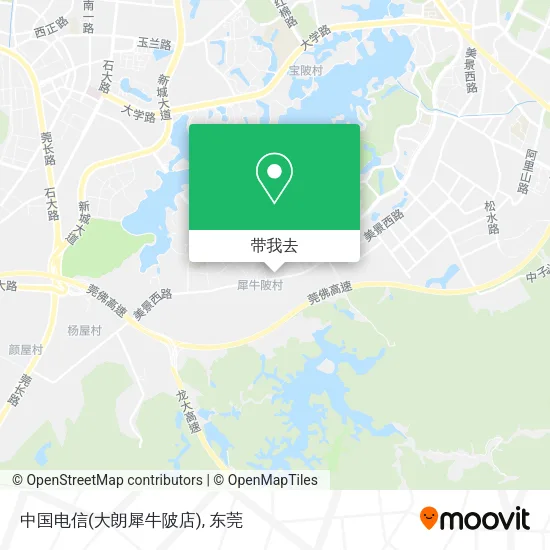 中国电信(大朗犀牛陂店)地图