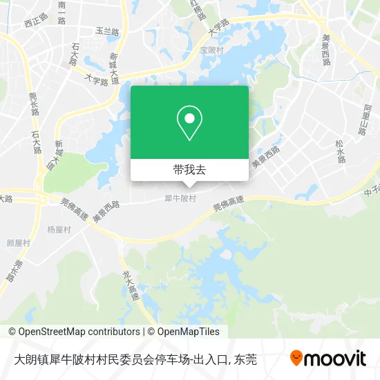 大朗镇犀牛陂村村民委员会停车场-出入口地图