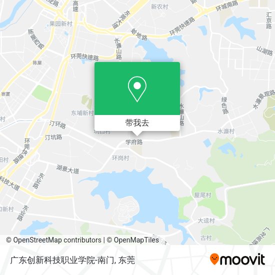 广东创新科技职业学院-南门地图