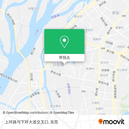 上环路与下环大道交叉口地图
