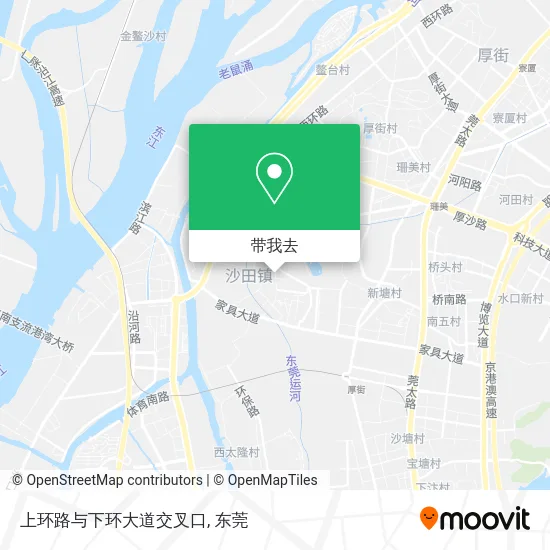 上环路与下环大道交叉口地图