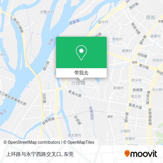 上环路与永宁西路交叉口地图