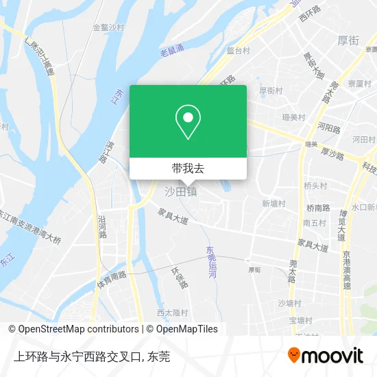 上环路与永宁西路交叉口地图