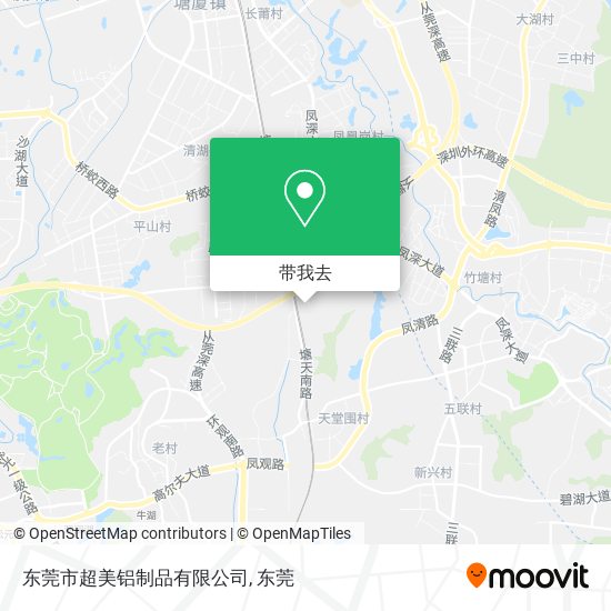 东莞市超美铝制品有限公司地图