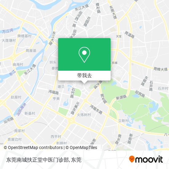 东莞南城扶正堂中医门诊部地图