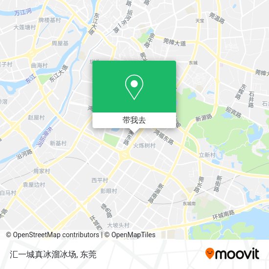 汇一城真冰溜冰场地图