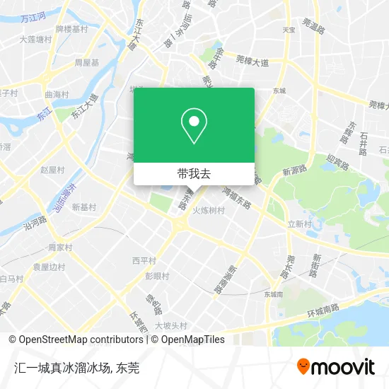 汇一城真冰溜冰场地图