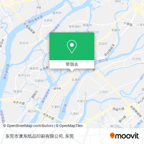 东莞市澳东纸品印刷有限公司地图