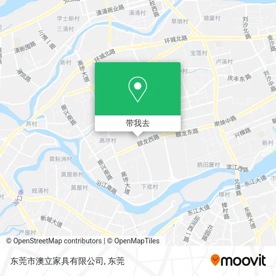 东莞市澳立家具有限公司地图
