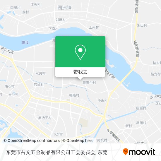 东莞市占文五金制品有限公司工会委员会地图