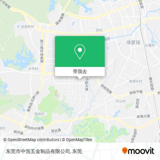 东莞市中浩五金制品有限公司地图