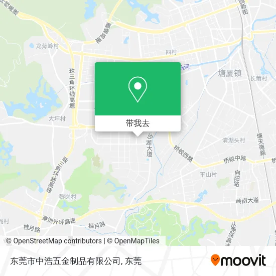 东莞市中浩五金制品有限公司地图
