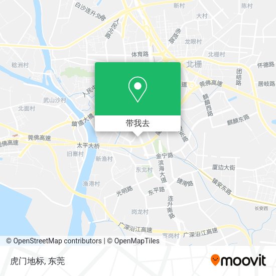 虎门地标地图