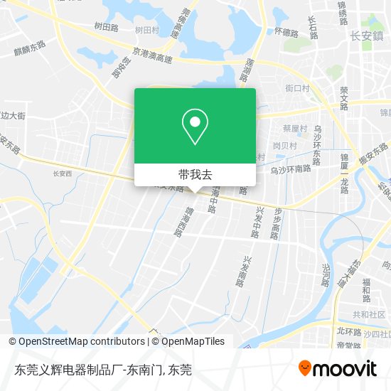 东莞义辉电器制品厂-东南门地图