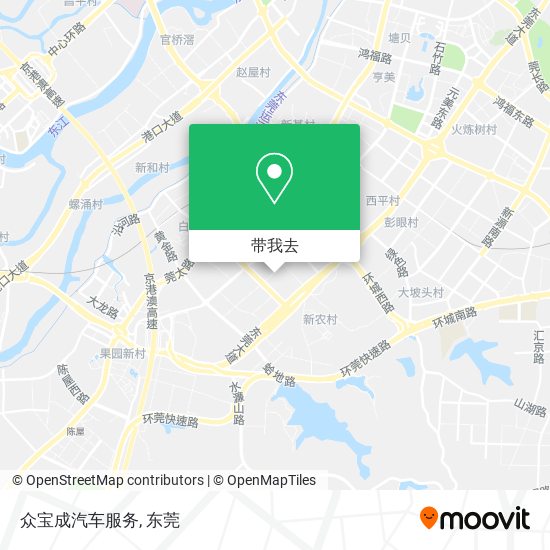 众宝成汽车服务地图